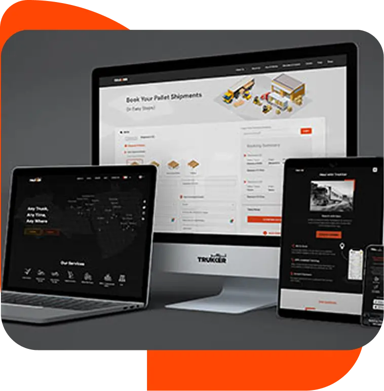 Shipper Business executive monitoring real-time logistics dashboard
